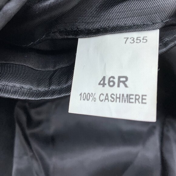Jos A Bank Blazer Men 46R Black 100% Cashmere Classic Career Suit Jacket Haiti - Picture 11 of 12